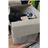Image 2 : LARGE BOX OF TOWELS ETC