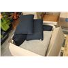 Image 1 : LARGE BOX OF BLACK AND BROWN PILLOWS