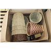Image 1 : LARGE BOX OF WICKER BASKETS