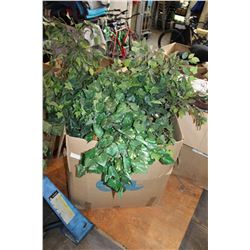 LARGE BOX OF SILK PLANT GREENERY