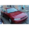 Image 1 : 1993 TOYOTA CAMRY, AUTOMATIC, 4 DOOR , RED, 171,000KM WITH KEY, AND REGISTRATION
