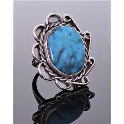 Native American Blue Turquoise Sterling Silver