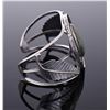 Image 2 : Large Sterling Silver bracelet with stone