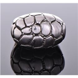 Sterling Silver Reptile Scale Ring.