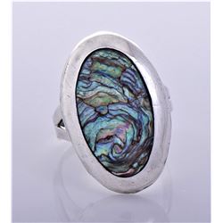 Vintage 1960s Taxco Abalone Shell and Sterling