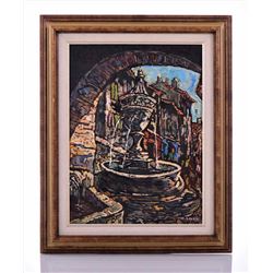 Jean Roler, Post Impressionist Oil On Canvas