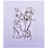 Image 1 : De Villen etching 2008 "Three Nudes" Abstract
