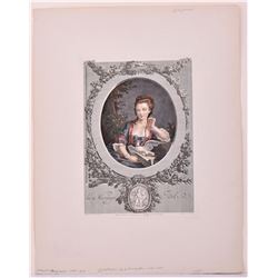 L. M. Halbou Romanticism Style hand colored