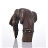 Image 3 : Bronze Cane Handle Of A Hunting Dog holding a
