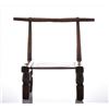 Image 1 : African Wood Carved Chair. Size 18 x 16 x 13.