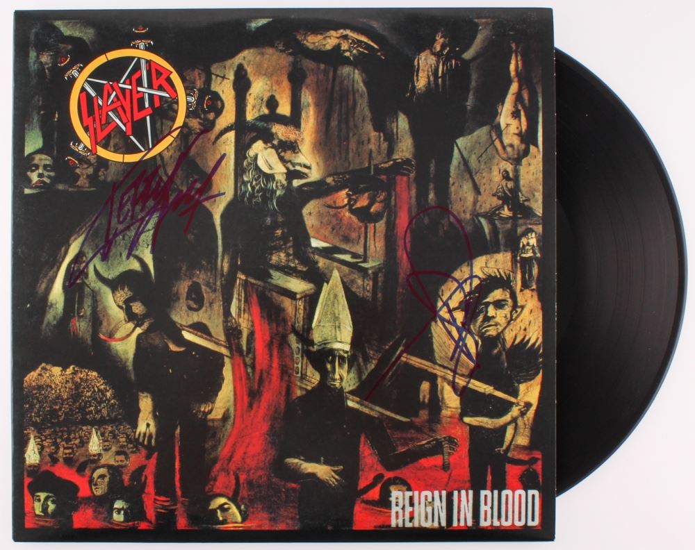 Kerry King Tom Araya Dual Signed Slayer Kerry King Tom Araya Dual Signed Slayer