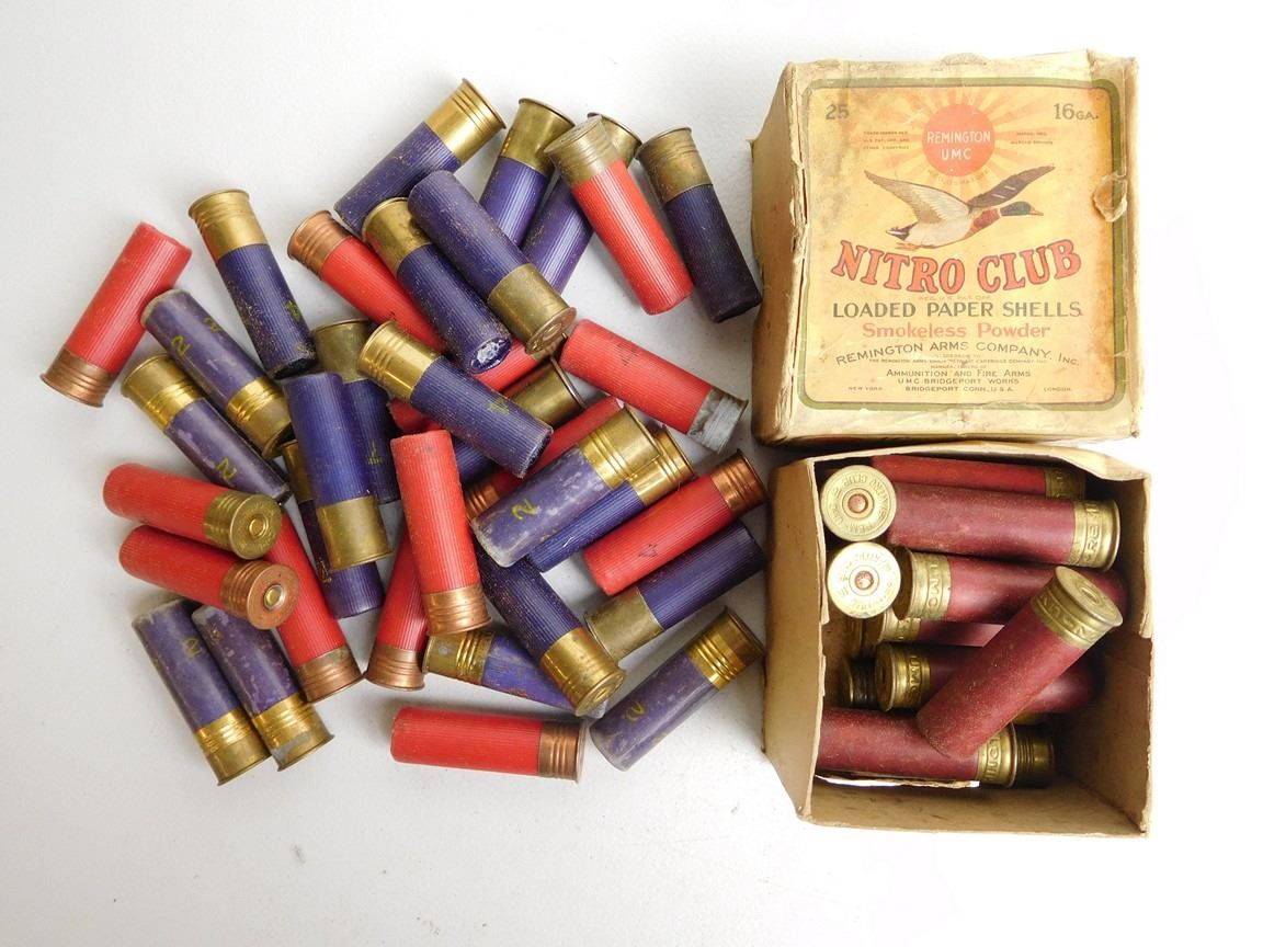 ASSORTED LOT OF 16 GA PAPER SHOTGUN SHELLS