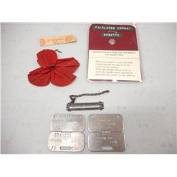 ASSORTED MILITARY PIECES