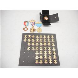 ASSORTED MASON PINS AND MEDALS