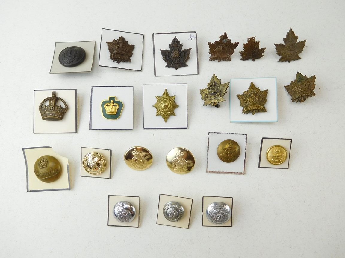 ASSORTED BUTTONS & PINS