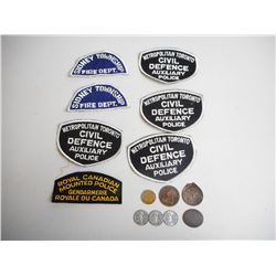ASSORTED POLICE & FIRE BADGES