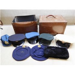 ASSORTED HATS & HAT BOX