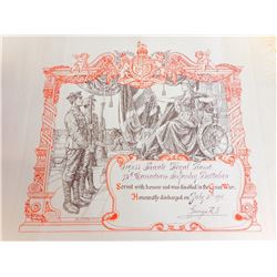 WWII DISCHARGE CERTIFICATE