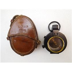 WWI ERA COMPASS AND LEATHER CASE