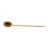 Image 1 : Garnet Stick Pin  - 10KT Yellow Gold