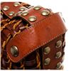 Image 6 : Kooba Brown Leather Rope Woven Studded Hobo Shoulder Bag
