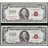Image 1 : Lot of (2) 1966 $100 Legal Tender Notes