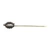 Image 1 : Ruby and Diamond Stick Pin - Silver