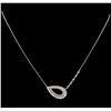 Image 1 : 1.28 ctw Diamond Necklace - 14KT White Gold