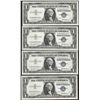 Image 1 : Lot of (4) Consecutive 1957 $1 Silver Certificate Notes Uncirculated