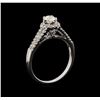 Image 4 : 14KT White Gold 0.69 ctw Diamond Ring