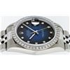 Image 7 : Rolex Stainless Steel Blue Vignette Diamond DateJust Men's Watch