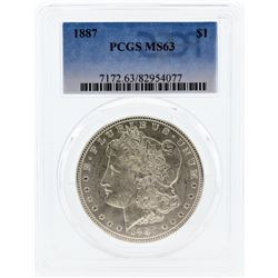 1887 PCGS MS63 Morgan Silver Dollar