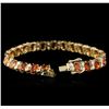 Image 3 : 14KT Yellow Gold 16.75 ctw Yellow Sapphire and Diamond Bracelet