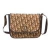 Image 1 : Christian Dior Brown Beige Vintage Canvas Leather Shoulder Bag