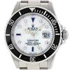 Image 1 : Rolex Mens Stainless Steel Mother Of Pearl Diamond 8 + 2 Sapphire Submariner