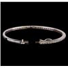 Image 3 : 14KT White Gold 1.32 ctw Diamond Bangle Bracelet