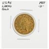 Image 1 : 1907-D $5 Liberty Head Half Eagle Gold Coin