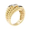 Image 4 : 0.30 ctw Sapphire and Diamond Ring - 14KT Yellow Gold