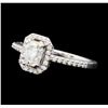 Image 1 : 0.86 ctw Diamond Ring - 14KT White Gold