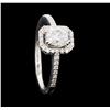Image 4 : 0.86 ctw Diamond Ring - 14KT White Gold