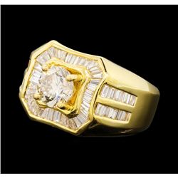 2.79 ctw Diamond Ring - 18KT Yellow Gold