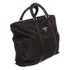 Image 3 : Prada Black Nylon Leather Trim Satchel Bag