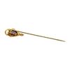 Image 2 : Amethyst Stick Pin - 10KT Yellow Gold