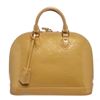 Image 1 : Louis Vuitton Yellow Vernis Leather Monogram Alma PM Bag