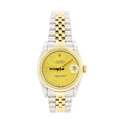 Rolex 18KT Yellow Gold and Stainless Steel Oyster Perpetual Datejust