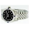 Image 9 : Rolex Stainless Steel 1.20 ctw Diamond and Sapphire DateJust Men's Watch