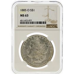 1885-O NGC MS63 Morgan Silver Dollar