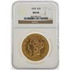 Image 1 : 1878 $20 Liberty Head Double Eagle Gold Coin NGC MS60