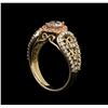 Image 4 : 14KT Two-Tone Gold 1.12 ctw Diamond Ring