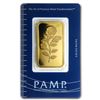 Image 1 : Genuine 1 oz 0.9999 Fine Gold Bar - PAMP Suisse Rosa
